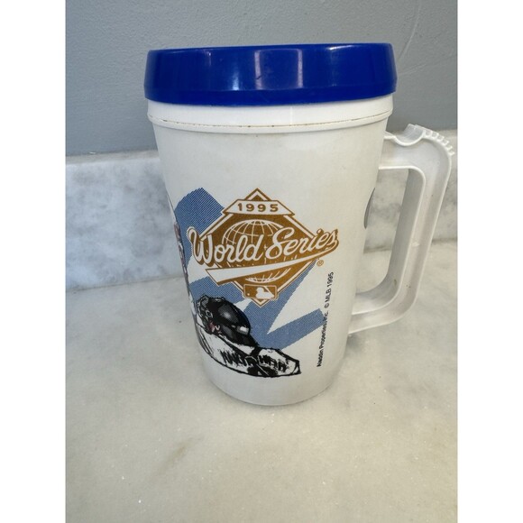 Retro VTG 1995 World Series Champions Atlanta Braves Large Plastic Mug Cup 22 Oz - Picture 6 of 13